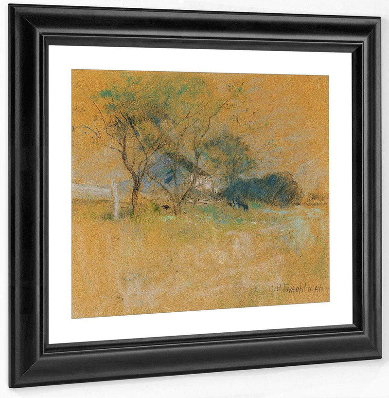 House And Tree By John Henry Twachtman Fine Art Print