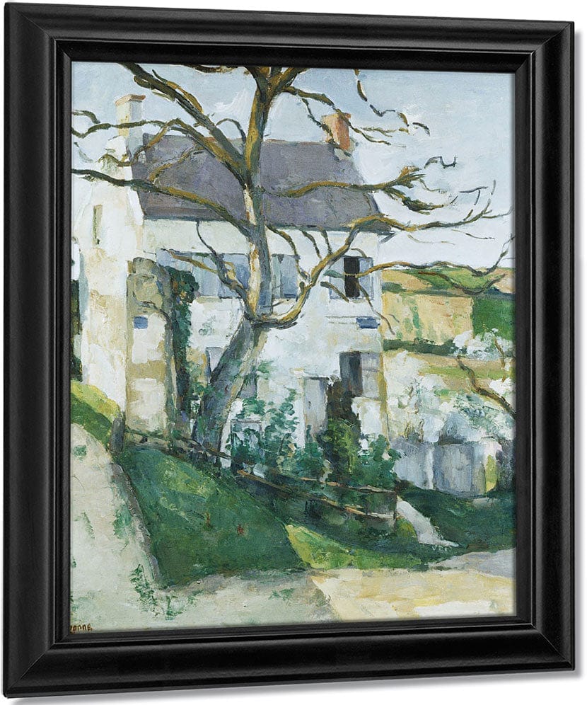 House And Tree By Paul Cezanne Fine Art Print