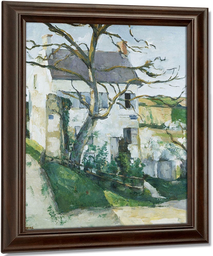 House And Tree By Paul Cezanne Fine Art Print
