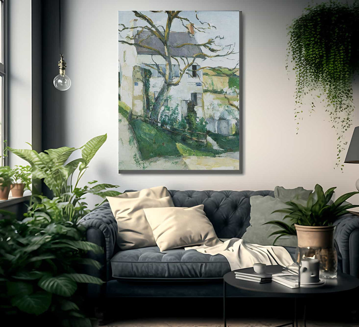 House And Tree By Paul Cezanne Fine Art Print