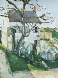 House And Tree By Paul Cezanne Fine Art Print