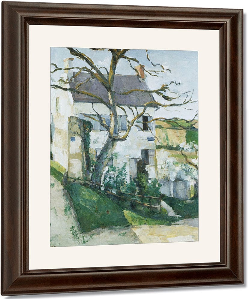House And Tree By Paul Cezanne Fine Art Print
