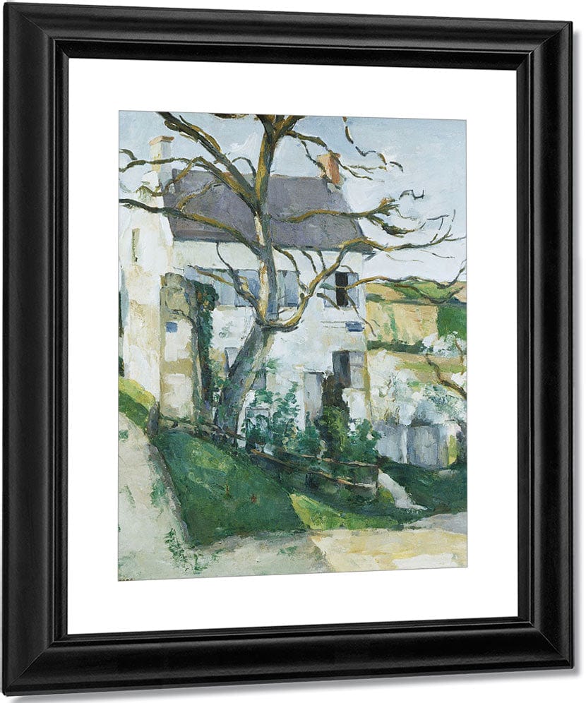 House And Tree By Paul Cezanne Fine Art Print