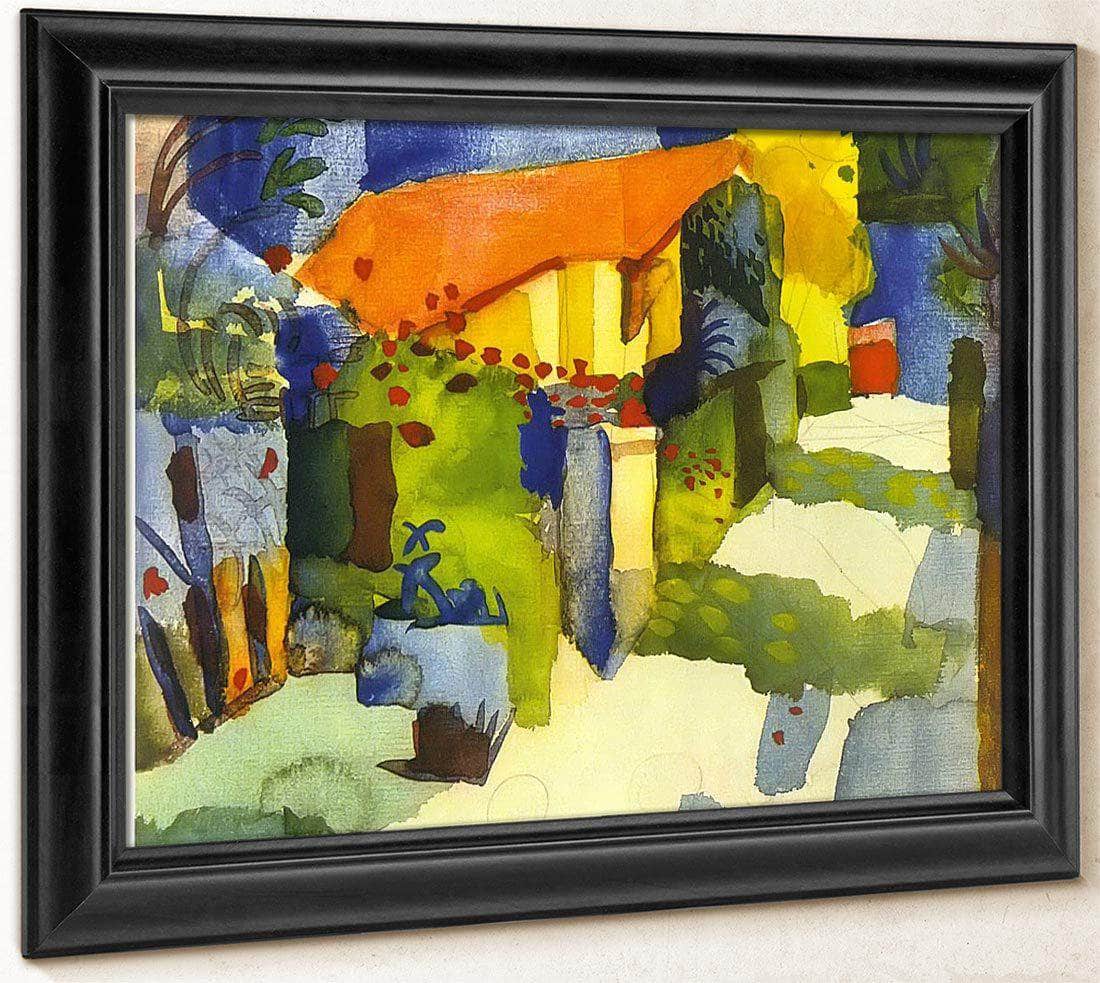 House In A Garden By August Macke Fine Art Print
