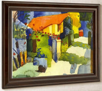 House In A Garden By August Macke Fine Art Print
