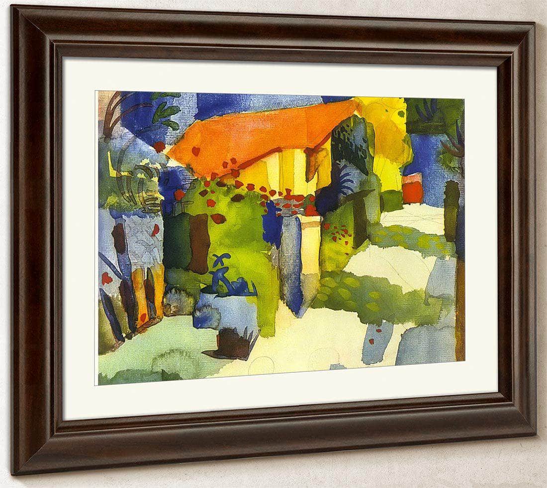 House In A Garden By August Macke Fine Art Print