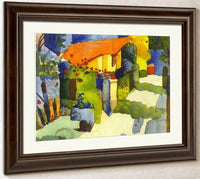 House In A Garden By August Macke Fine Art Print