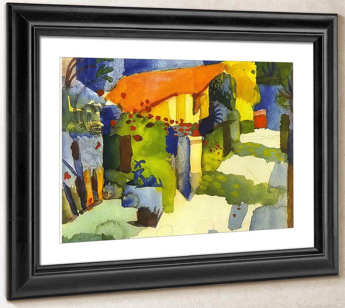 House In A Garden By August Macke Fine Art Print