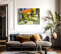 House In A Garden By August Macke Fine Art Print