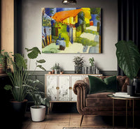 House In A Garden By August Macke Fine Art Print