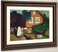 House In Moonlight 1895 By Edvard Munch Fine Art Print