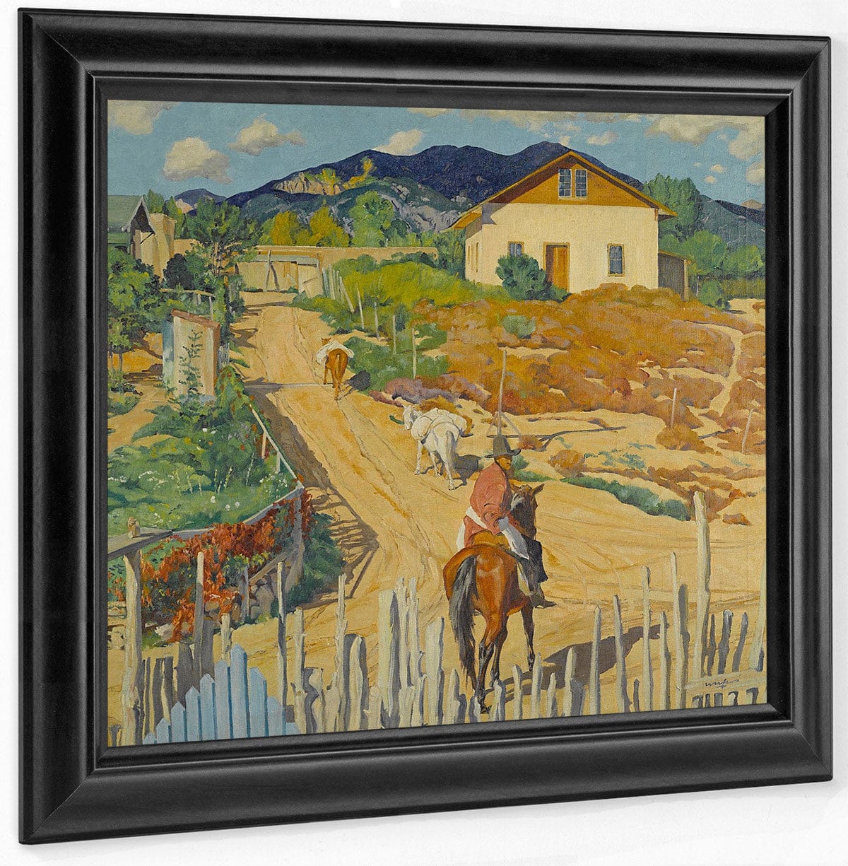 House On A Hill By Walter Ufer Fine Art Print