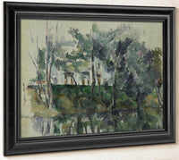 House On River By Cezanne Paul Fine Art Print