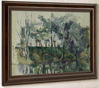 House On River By Cezanne Paul Fine Art Print