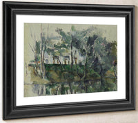 House On River By Cezanne Paul Fine Art Print