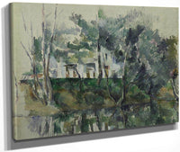 House On River By Cezanne Paul Fine Art Print
