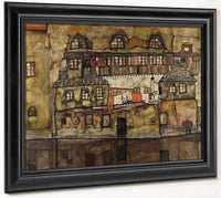 House Wall On The River By Egon Schiele Fine Art Print