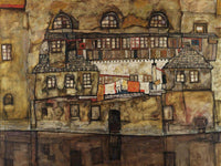 House Wall On The River By Egon Schiele Fine Art Print