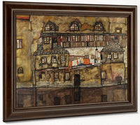 House Wall On The River By Egon Schiele Fine Art Print
