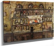 House Wall On The River By Egon Schiele Fine Art Print