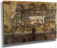 House Wall On The River By Egon Schiele Fine Art Print