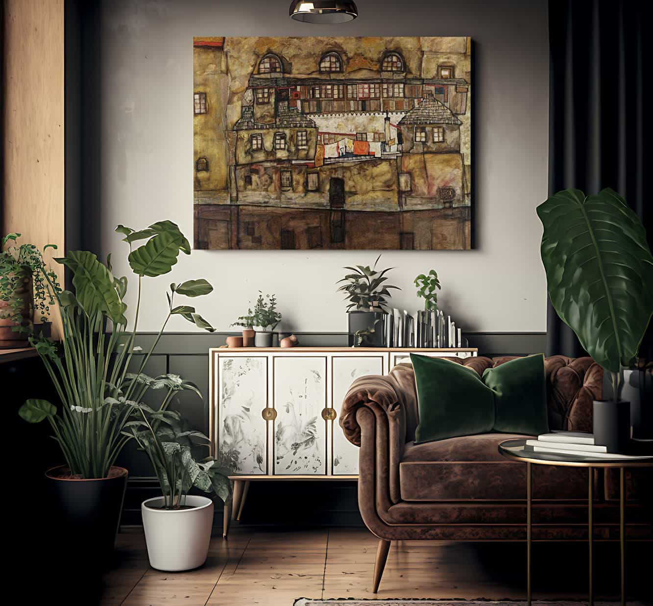 House Wall On The River By Egon Schiele Fine Art Print