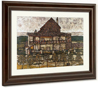 House With Shingle Roof (Old House Ii) By Egon Schiele Fine Art Print