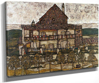 House With Shingle Roof (Old House Ii) By Egon Schiele Fine Art Print