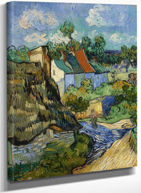 Houses At Auvers By Vincent Van Gogh Fine Art Print