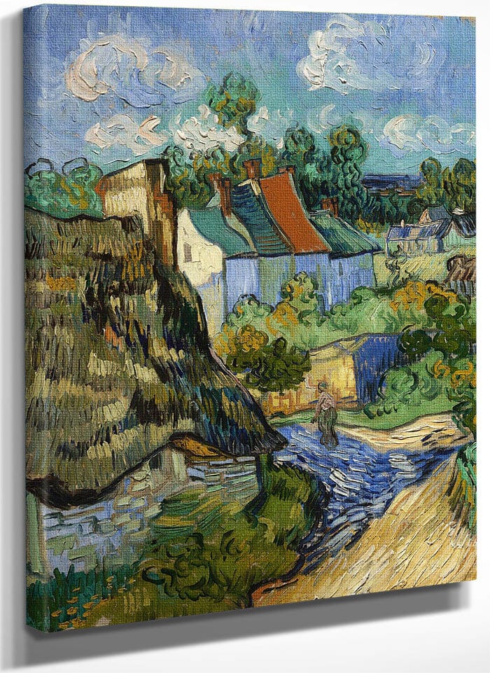 Houses At Auvers By Vincent Van Gogh Fine Art Print