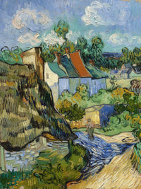 Houses At Auvers By Vincent Van Gogh Fine Art Print