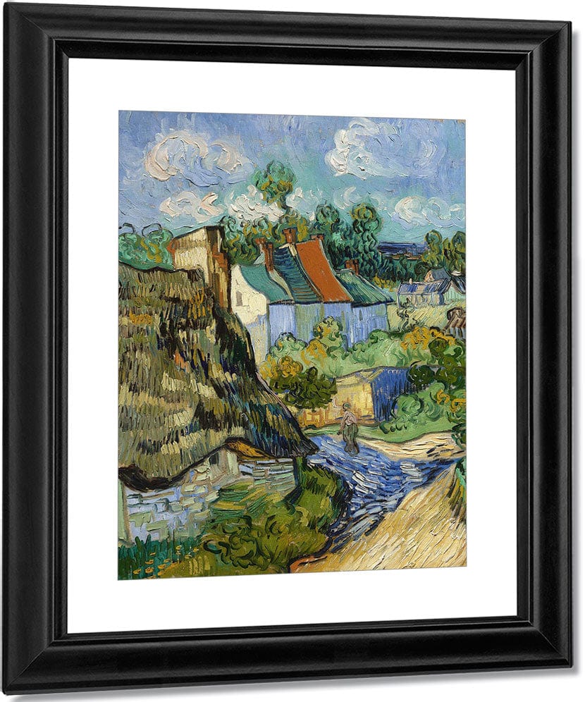 Houses At Auvers By Vincent Van Gogh Fine Art Print