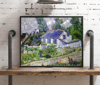 Houses At Auvers Painting Vincent Van Gogh Canvas Art Fine Art Print