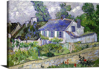 Houses At Auvers Painting Vincent Van Gogh Canvas Art Fine Art Print