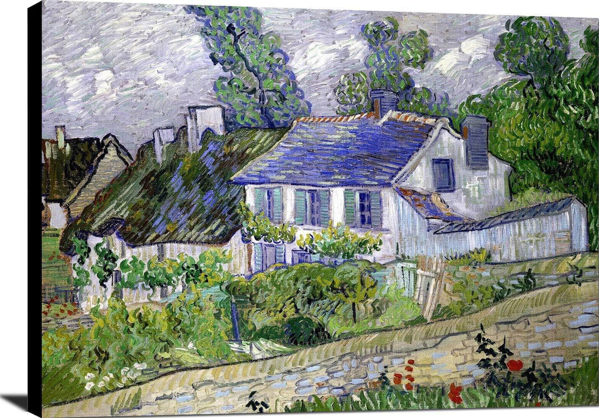 Houses At Auvers Painting Vincent Van Gogh Canvas Art Fine Art Print