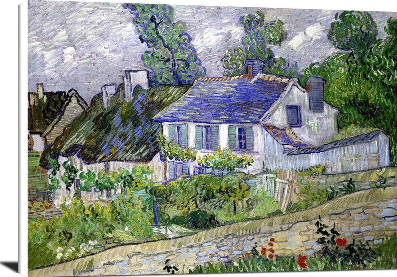 Houses At Auvers Painting Vincent Van Gogh Canvas Art Fine Art Print