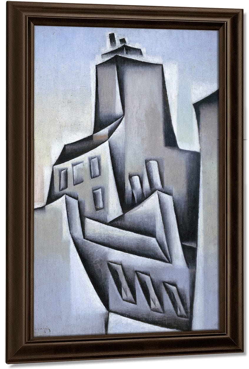 Houses In Paris By Juan Gris Fine Art Print