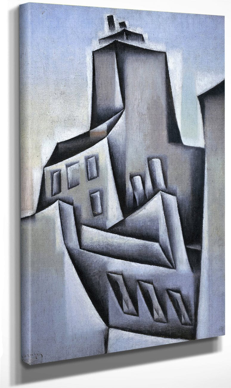 Houses In Paris By Juan Gris Fine Art Print