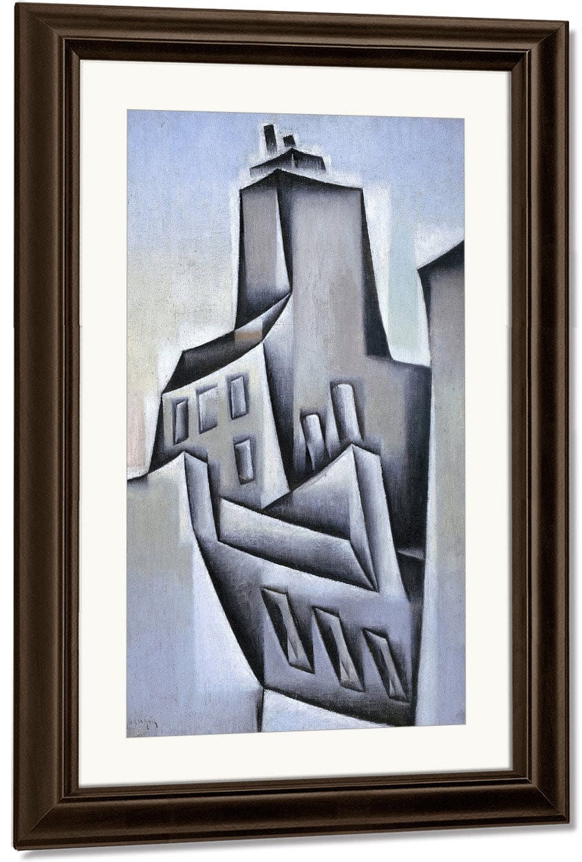 Houses In Paris By Juan Gris Fine Art Print