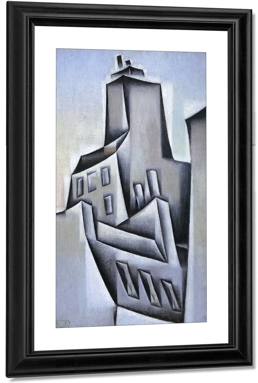 Houses In Paris By Juan Gris Fine Art Print