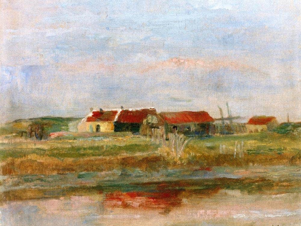 Houses In The Dunes By James Ensor Fine Art Print