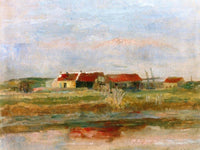 Houses In The Dunes By James Ensor Fine Art Print