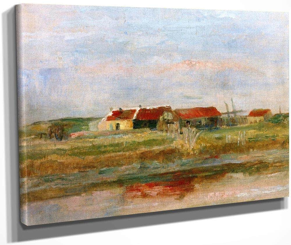 Houses In The Dunes By James Ensor Fine Art Print