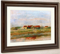 Houses In The Dunes By James Ensor Fine Art Print