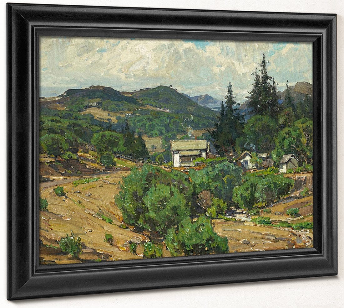 Houses In The Mountains (Resort) 1926 By William Wendt Fine Art Print