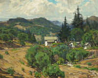 Houses In The Mountains (Resort) 1926 By William Wendt Fine Art Print