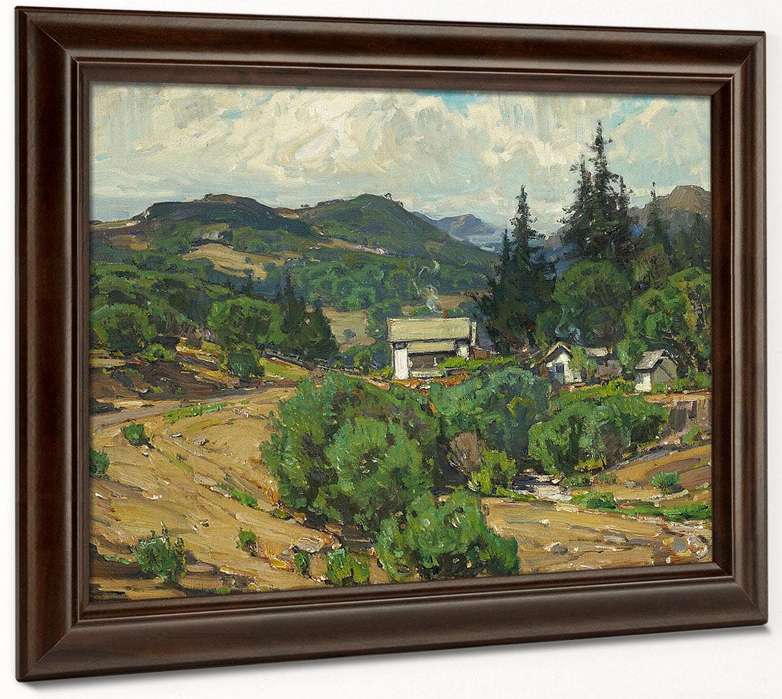 Houses In The Mountains (Resort) 1926 By William Wendt Fine Art Print