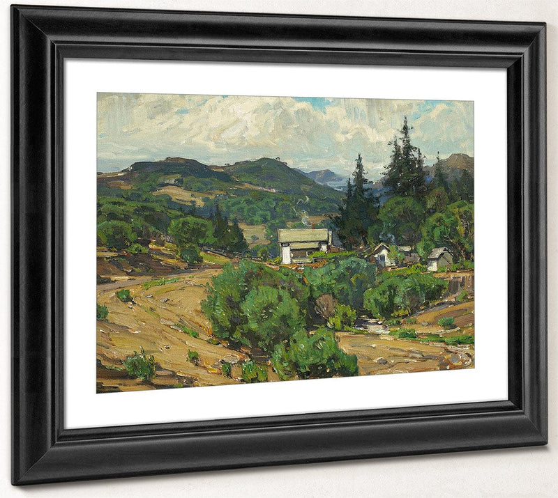 Houses In The Mountains (Resort) 1926 By William Wendt Fine Art Print