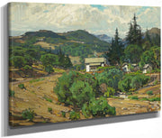 Houses In The Mountains (Resort) 1926 By William Wendt Fine Art Print