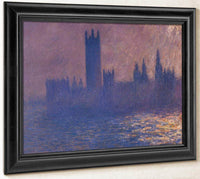 Houses Of Parliament Effect Of Sunlight By Monet Claude Fine Art Print